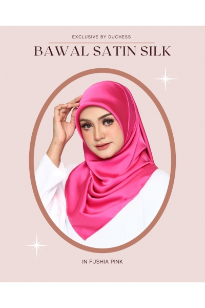 BAWAL SATIN SILK - FUSHIA PINK